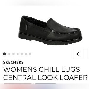 Skechers Women's Black Chill Lugs Loafers